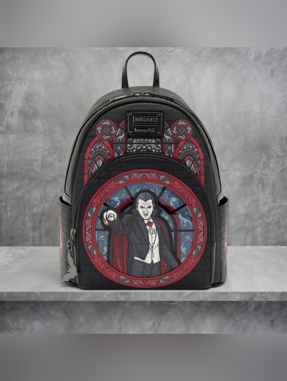 NWT Loungefly Universal Monsters Dracula Stained Glass Mini Backpack 🧛🏻‍♀️